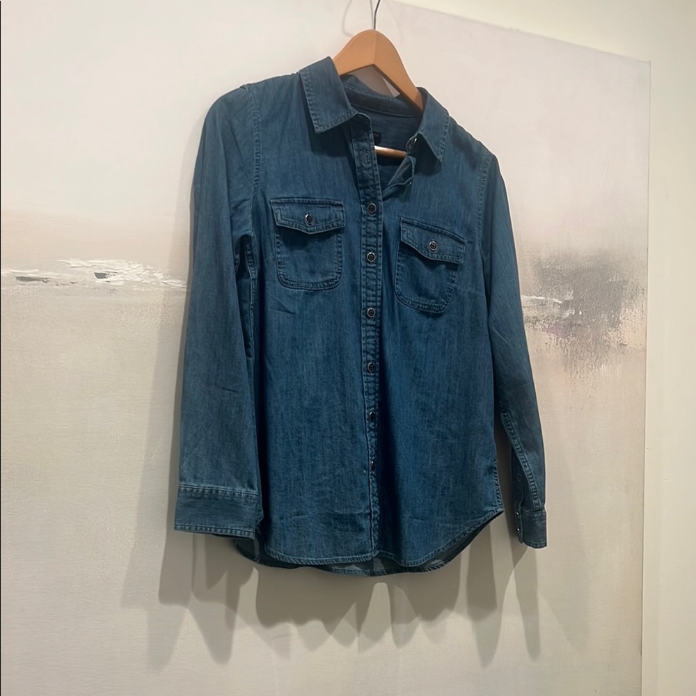 Talbots Classic Blue Denim Shirt